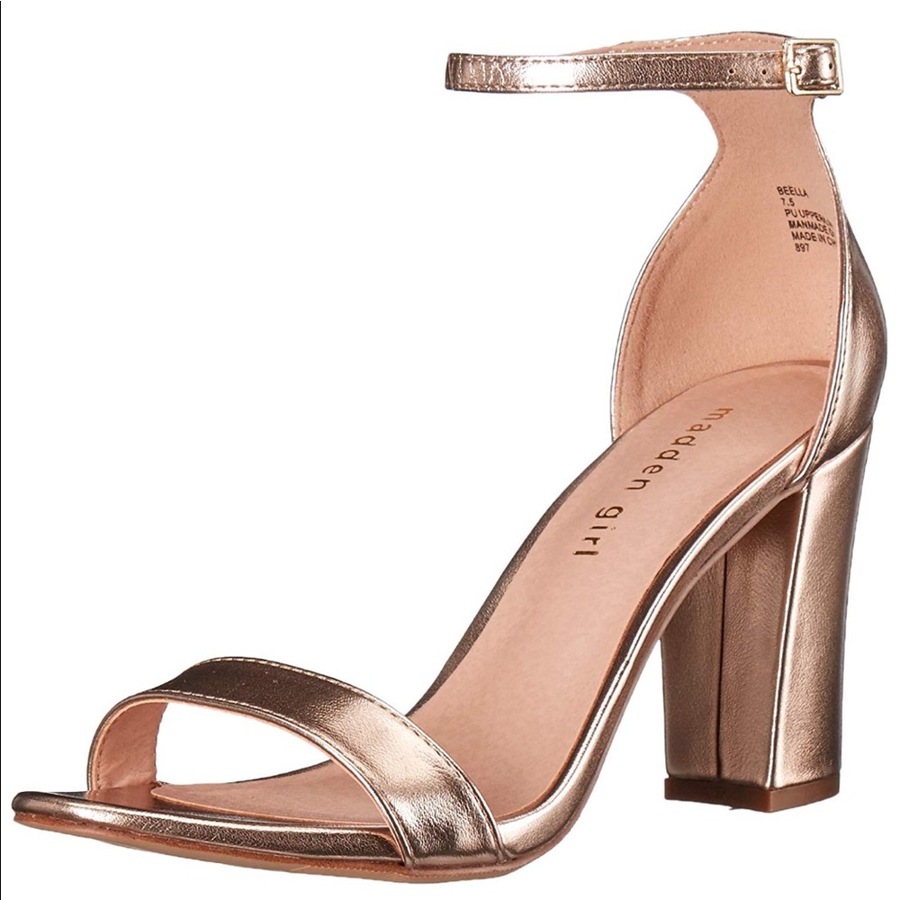 Madden Girl Rose Gold Heels
